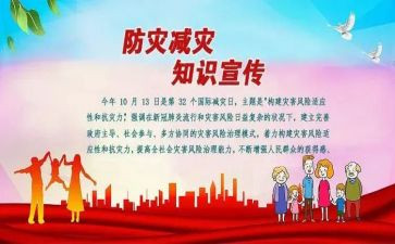 防震减灾主题活动方案7篇