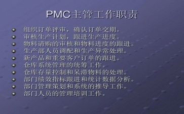 pmc2024年重点工作计划通用6篇