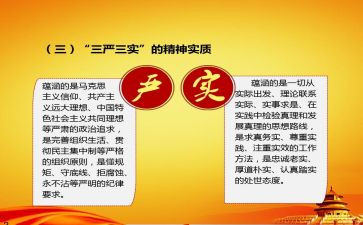 写三严三实心得体会推荐5篇
